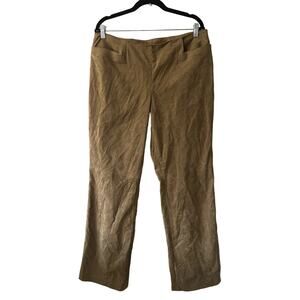 Vintage Liz Claiborne Faux Suede Straight Leg Pants Size 14
